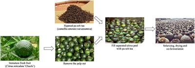 The Impact of Citrus-Tea Cofermentation Process on Chemical Composition and Contents of Pu-Erh Tea: An Integrated Metabolomics Study